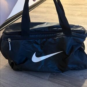 Large Nike Black and White Duffel Bag